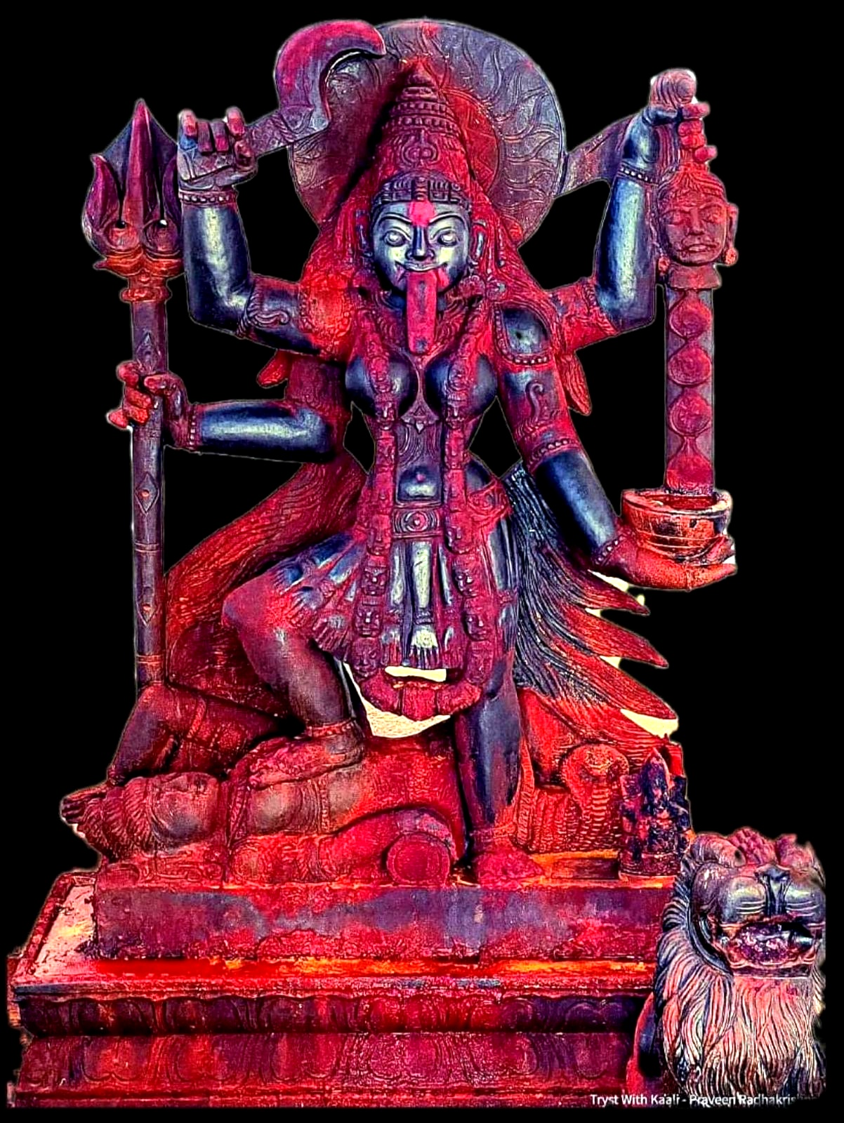 Ma Kali worshipped through the Kakaradi Kali Sahasranama names 556 to 666